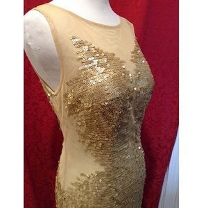 New Gown evening prom long sequence dress.